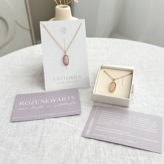 Friendship Set – Rozenkwarts kettingen | Voor jou & voor mij