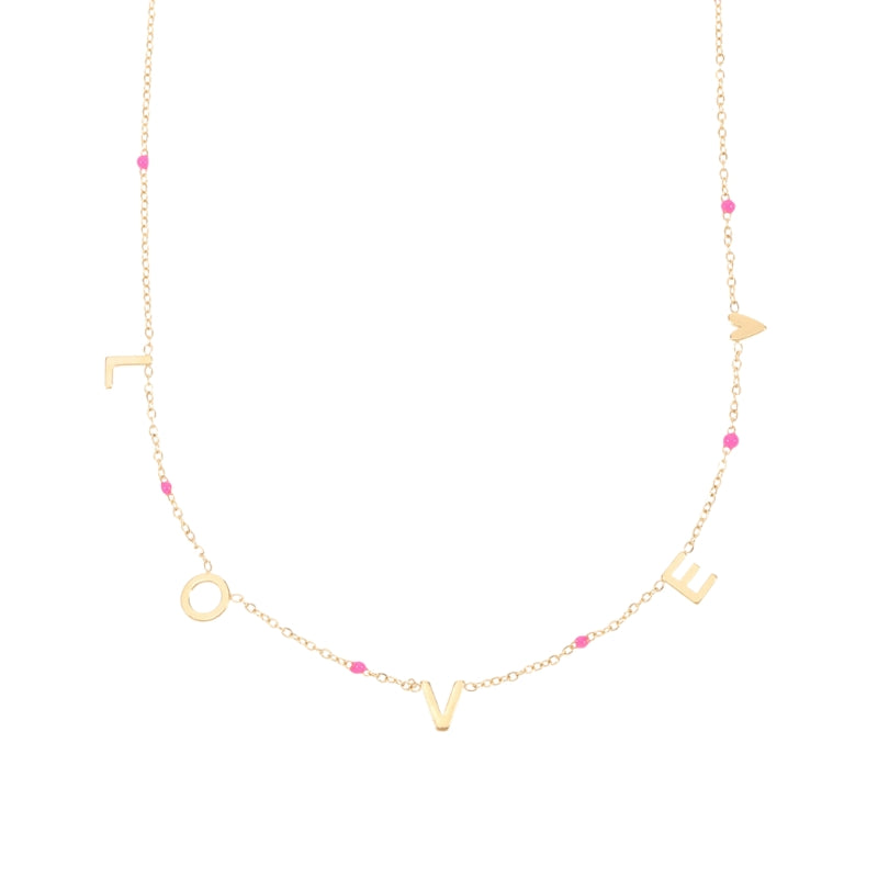 Ketting LOVE Goud - La Romy