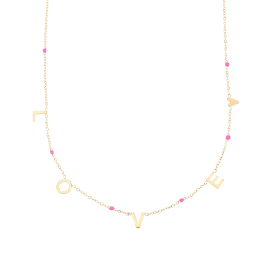 Ketting LOVE Goud - La Romy