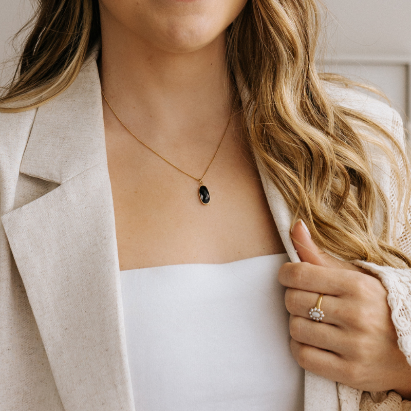 Ketting Onyx Goud - Power