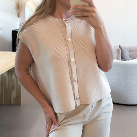 Top Beige - Gilet