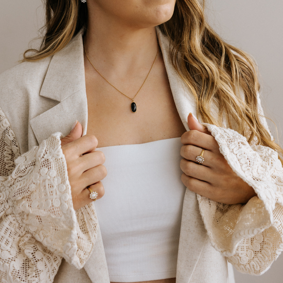 Ketting Onyx Goud - Power