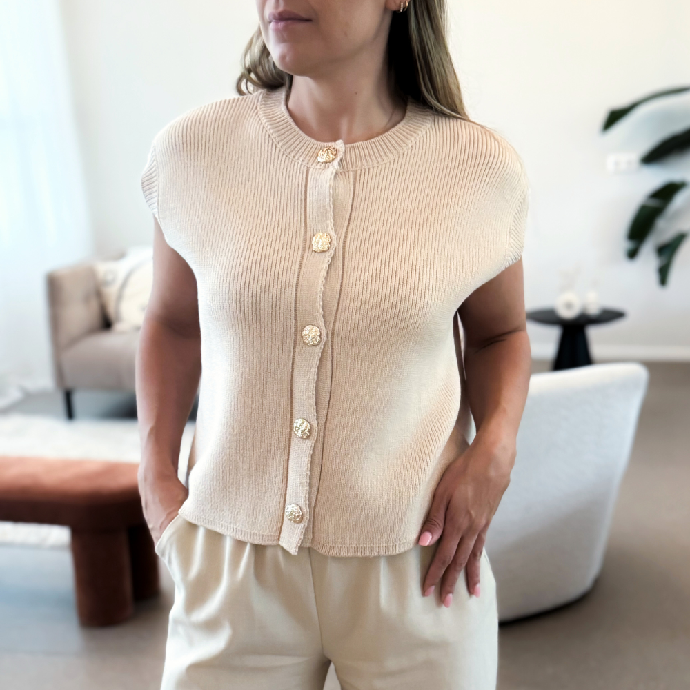 Top Beige - Gilet