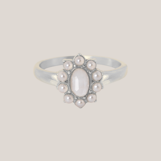 Ring Maansteen Zilver - La Loua-Mae