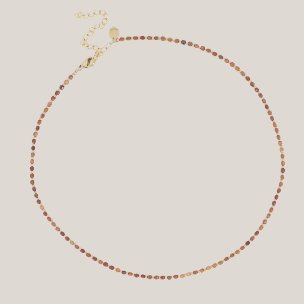 Ketting Rookkwarts Goud - La Tess