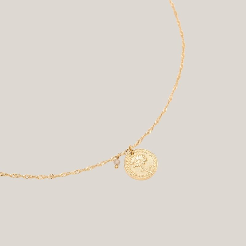 Birthflower Ketting - Goud