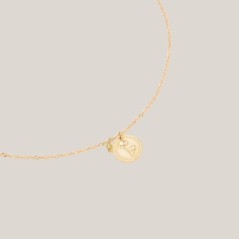 Birthflower Ketting - Goud