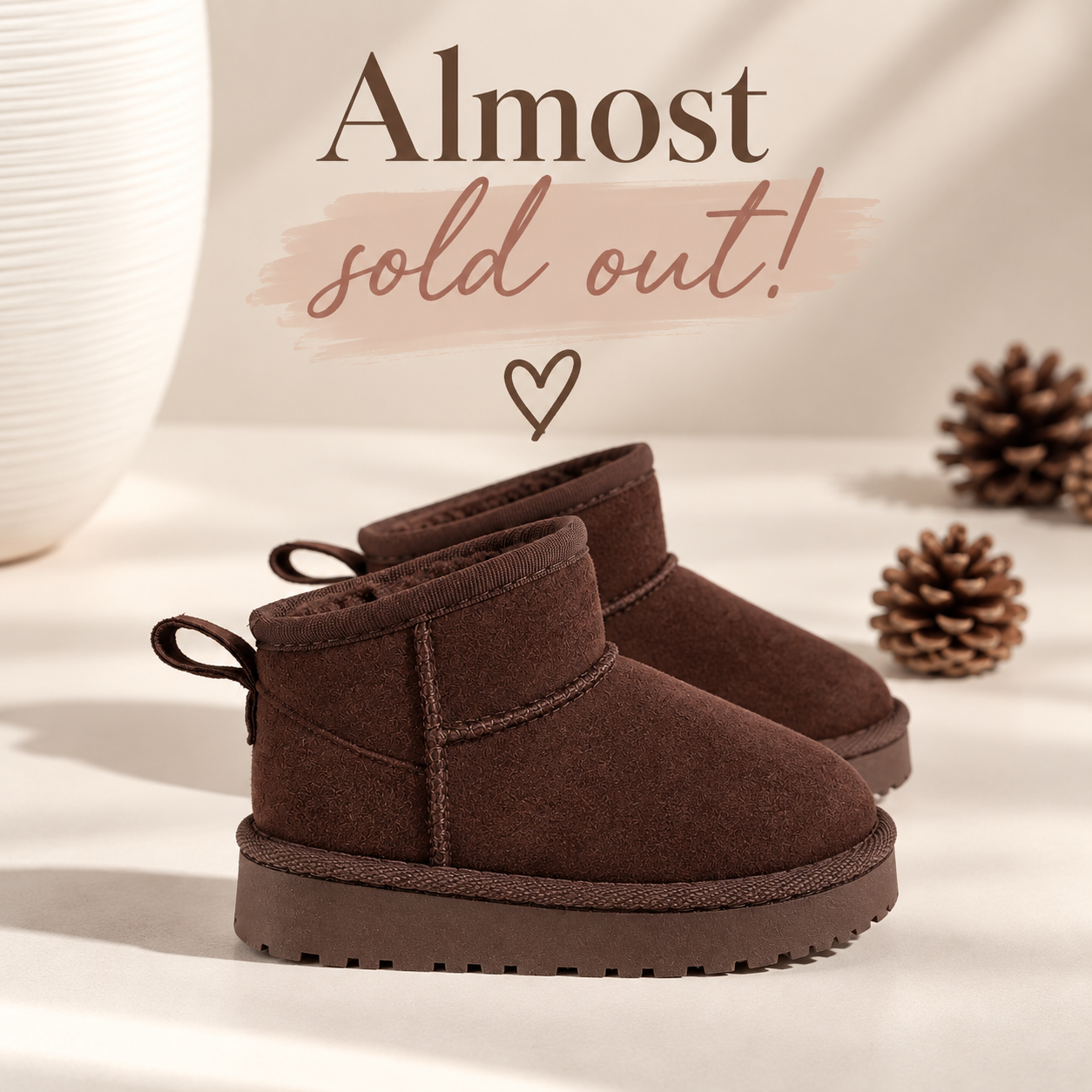 Soft Boots - Donkerbruin (mini)