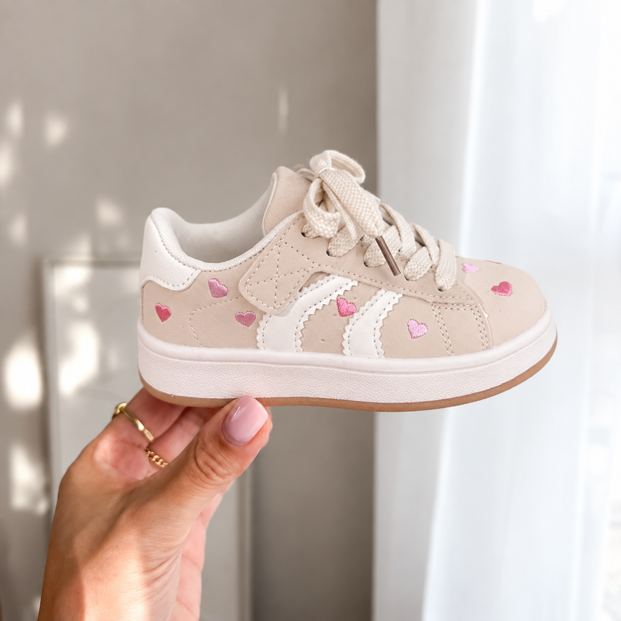 Heart Sneakers - Beige (mini) (28 sept)