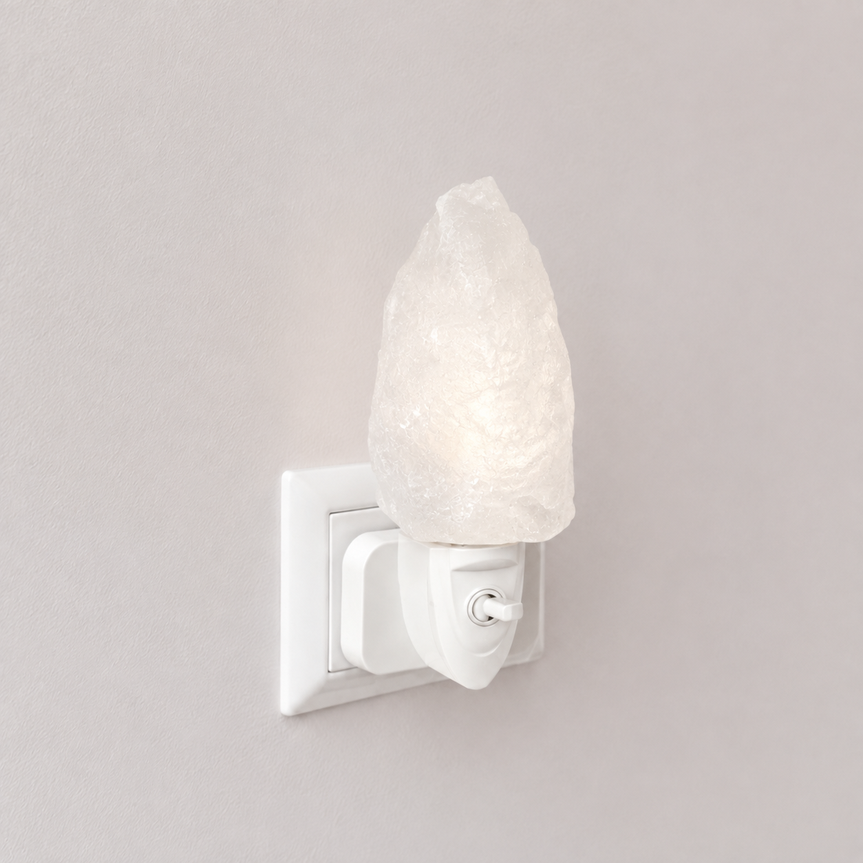 Nachtlampje met Bergkristal – zuiverende energie