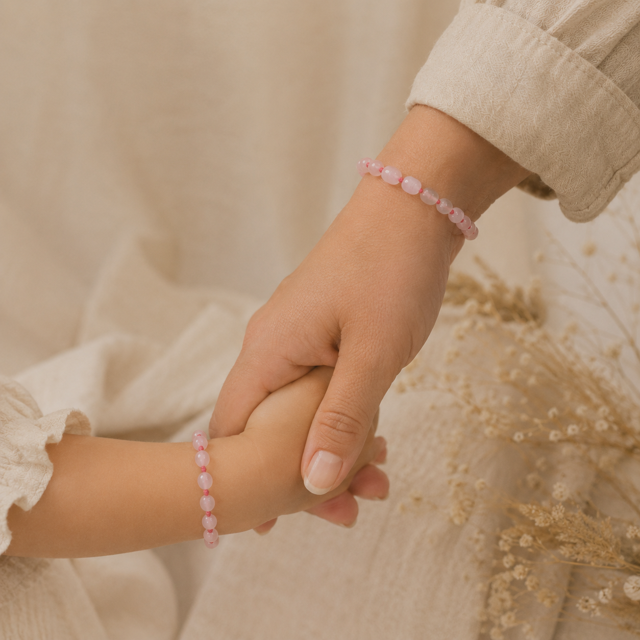 Armband Rozenkwarts - Matching