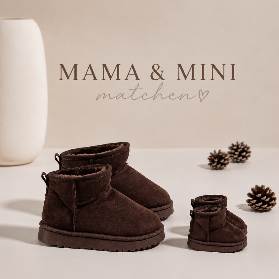 Mama & Me Soft Boots - Donkerbruin (4 sept)