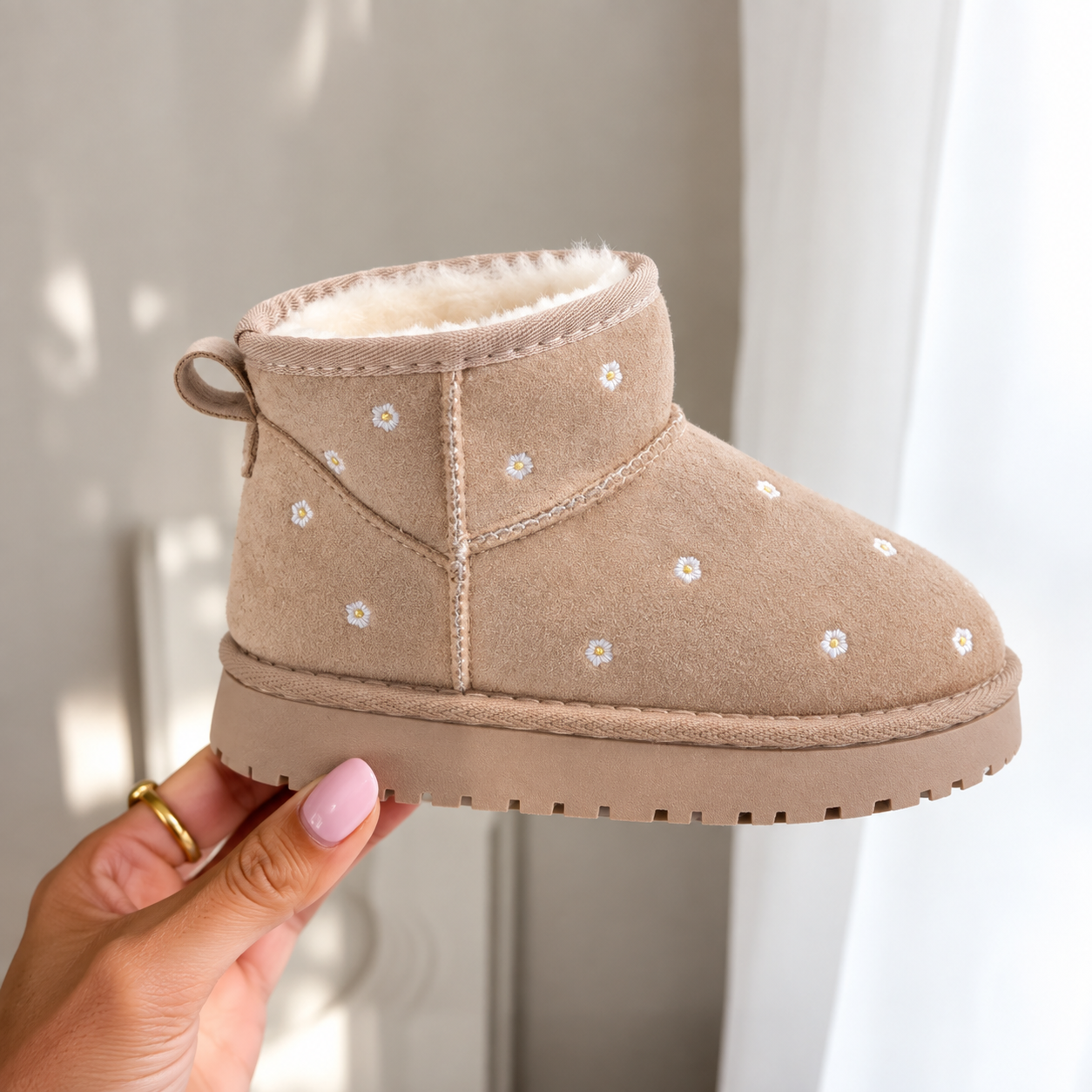 Daisy Boots Hoog - Beige (mini)
