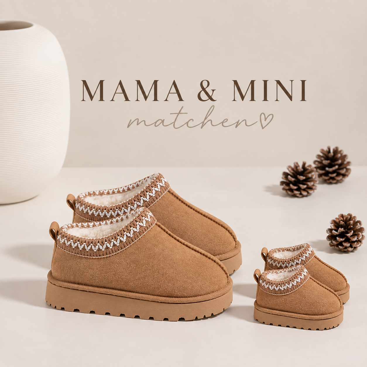 Mama & Me Cloud Boots - Camel