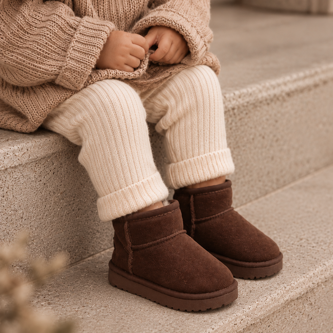 Mama & Me Soft Boots - Dunkelbraun