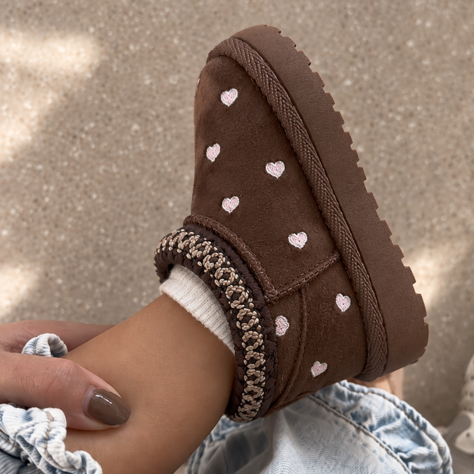 Heart Boots - Dunkelbraun (Mini)