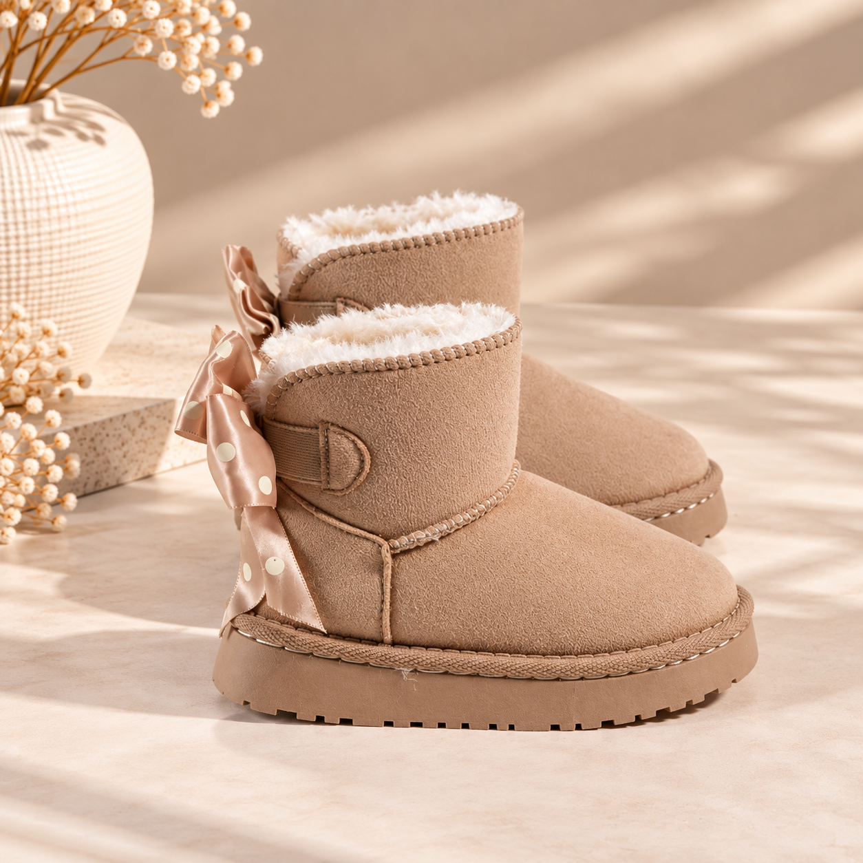 Soft Boots Strik - Beige (mini)