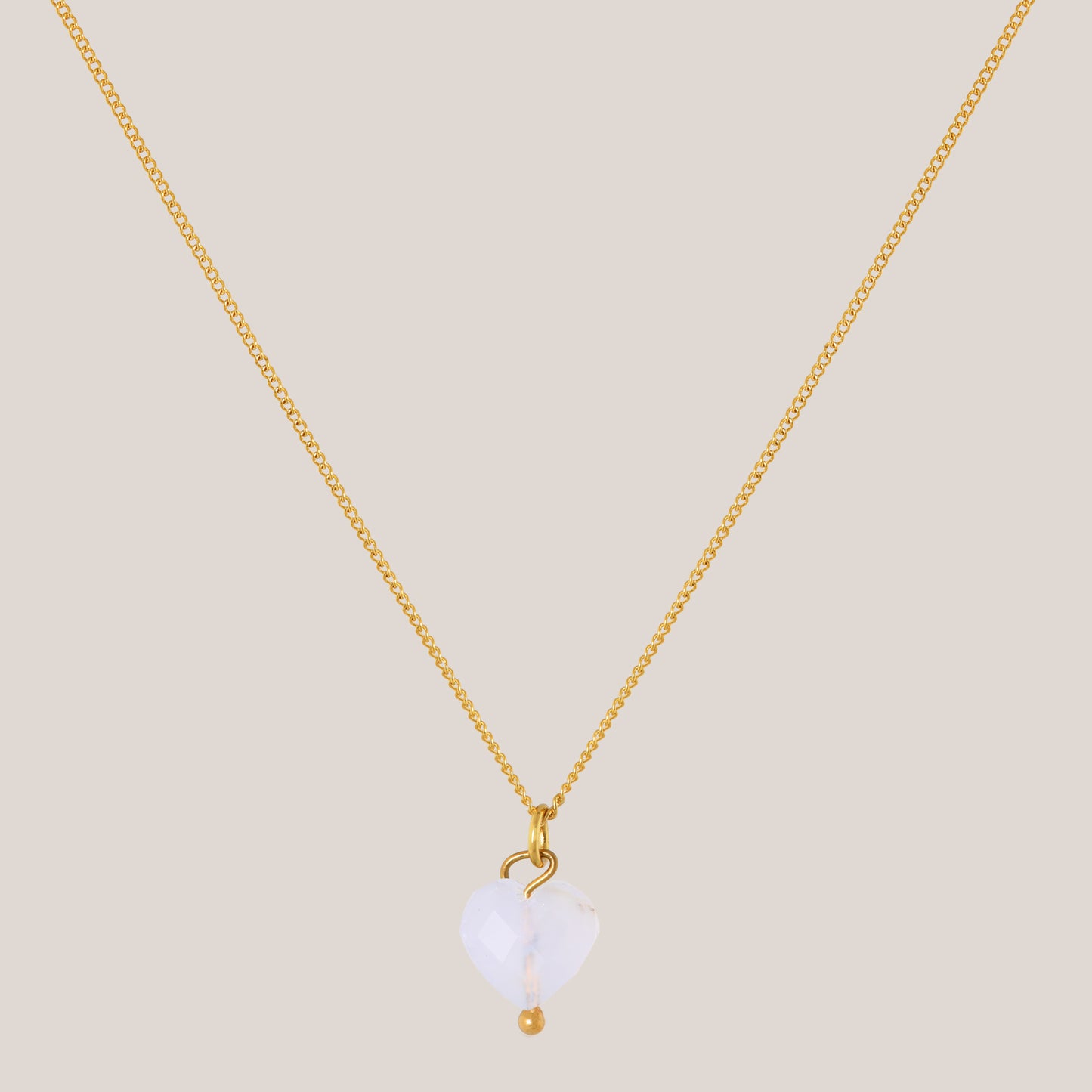 Ketting Blauwe Opaal - Hart