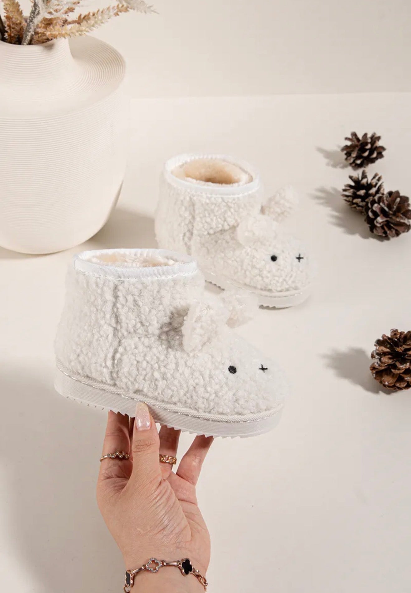 Bunny Boots Hoog - Off White (mini)