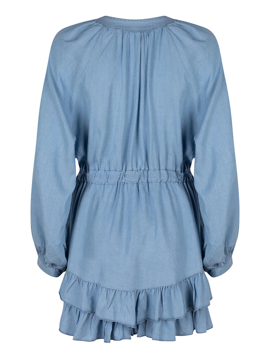 Denim playsuit - Blauw