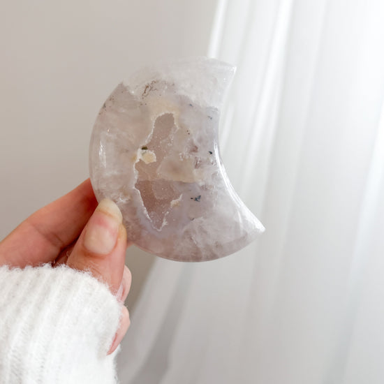 Druzy Agaat Maantjes – rust & harmonie