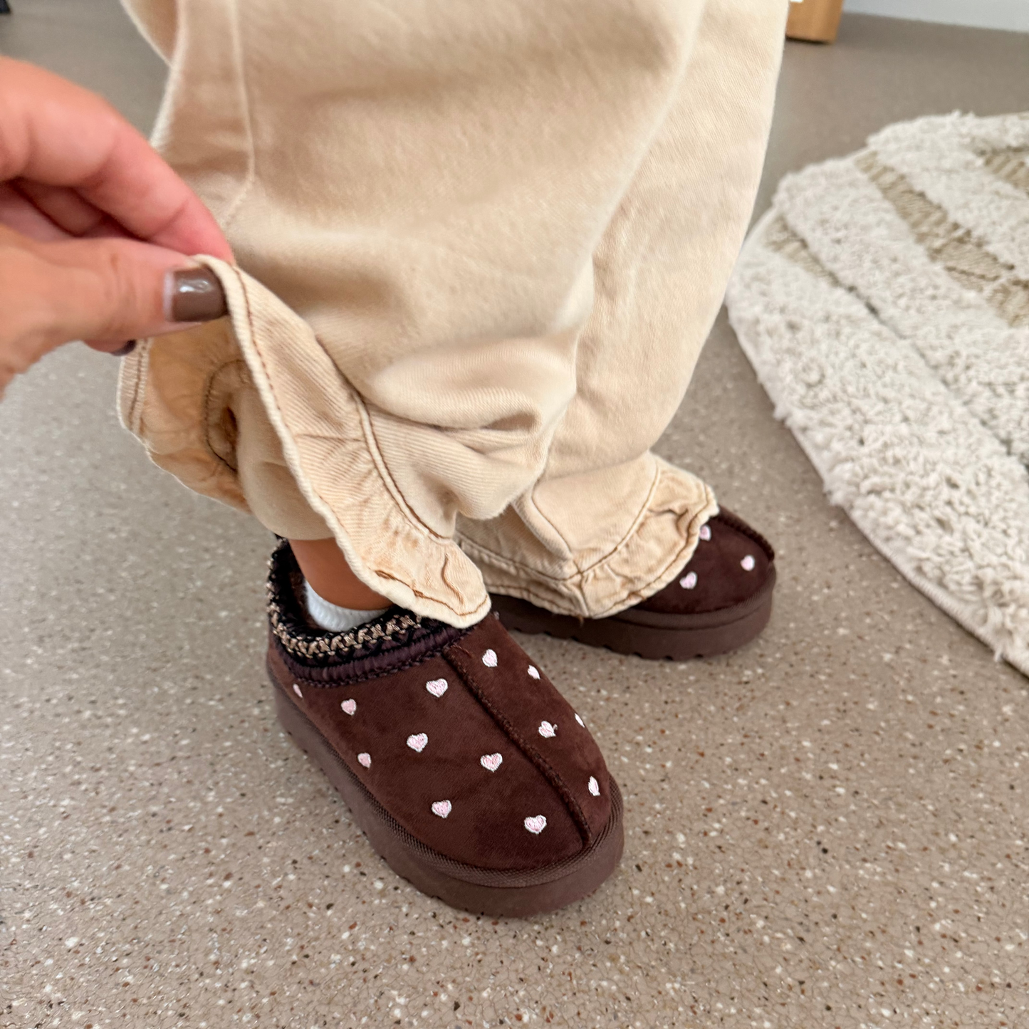 Heart Boots - Dunkelbraun (Mini)