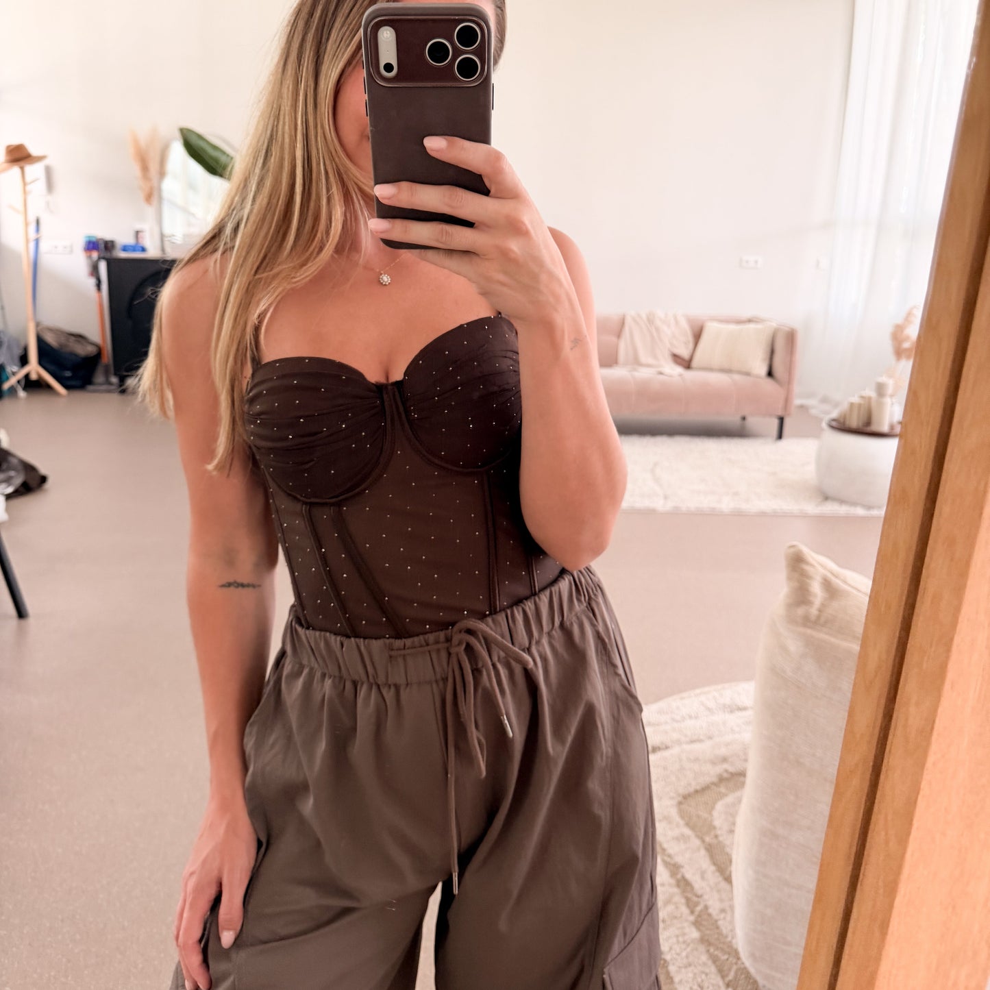Corset Top - Choco Sparkle