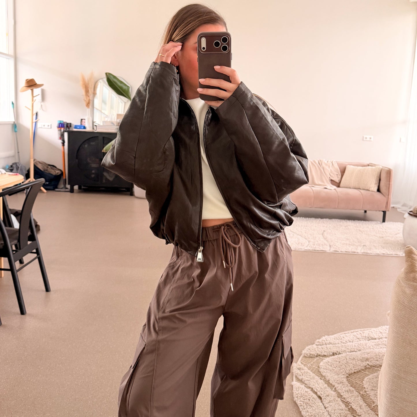 Leather Jacket - Choco
