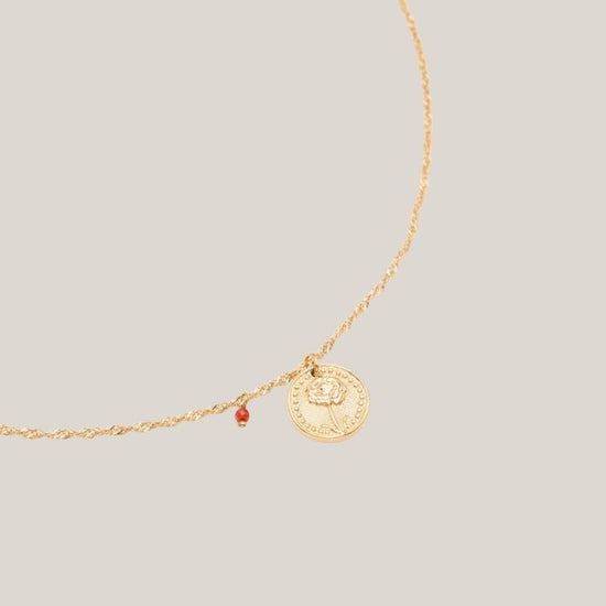 Birthflower Ketting - Goud