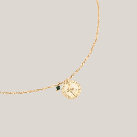 Birthflower Ketting - Goud