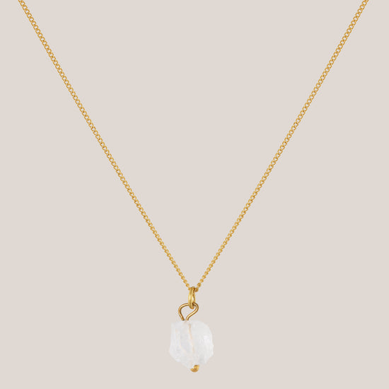 Ketting Bergkristal Goud - Helderheid & Focus