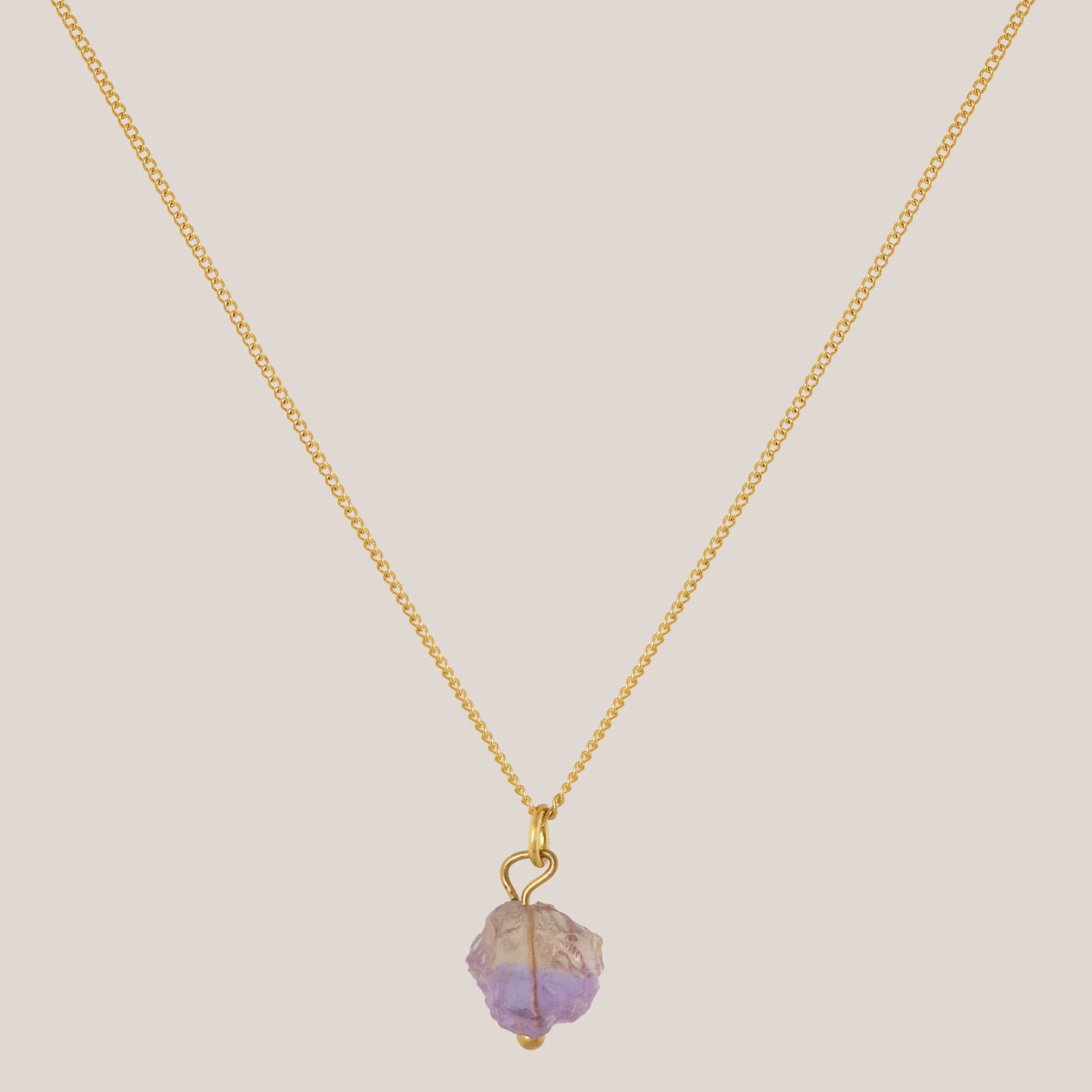 Ketting Ametrien Goud - Balans tussen rust & energie
