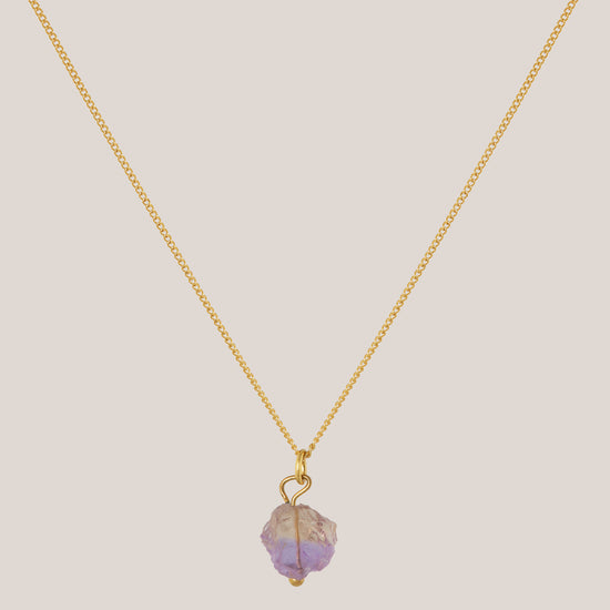 Ketting Ametrien Goud - Balans tussen rust & energie