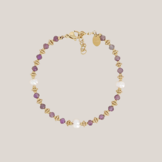 Armband Amethist Goud - La Sara