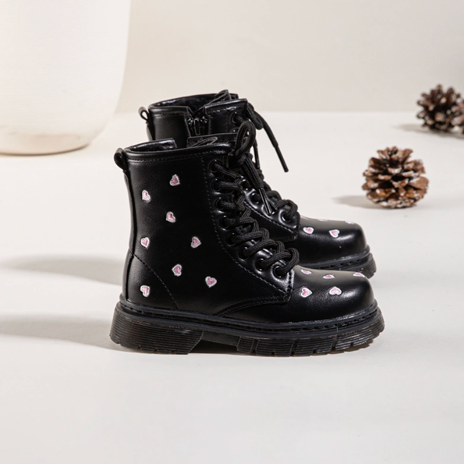 Heart Boots - Black (mini)