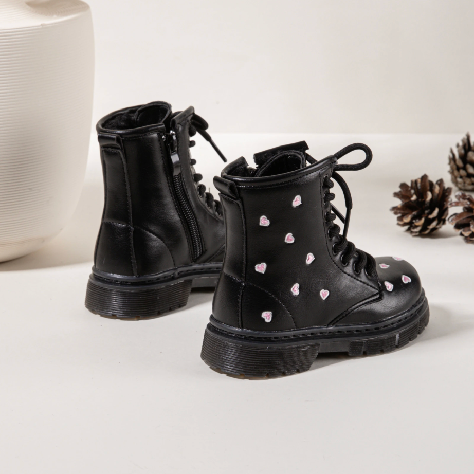 Heart Boots - Black (mini)