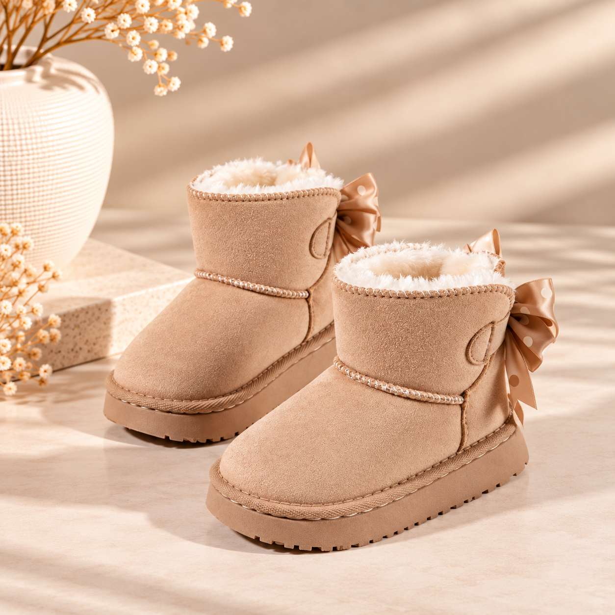 Soft Boots Strik - Beige (mini)