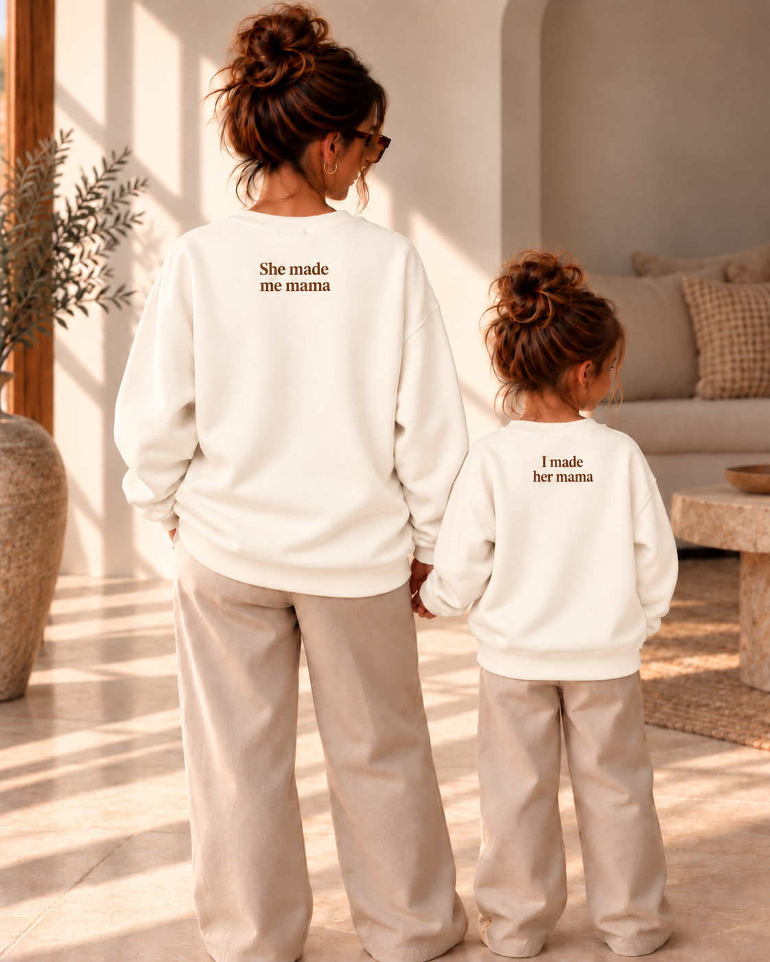 Trui I made her mama - Ivory (mini)